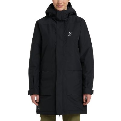 Haglöfs Salix Proof Mimic Parka Women i farven True Black