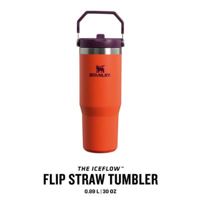 Stanley Iceflow Flip Straw Tumbler 0,89 i farven Tigerlily