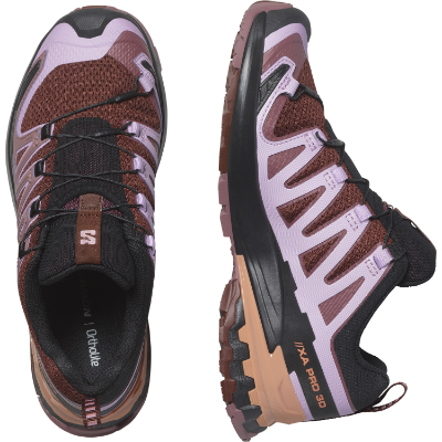 Salomon XA Pro 3d V9 i farven Rum Raisin / Orchid Bouquet/Canyon Clay