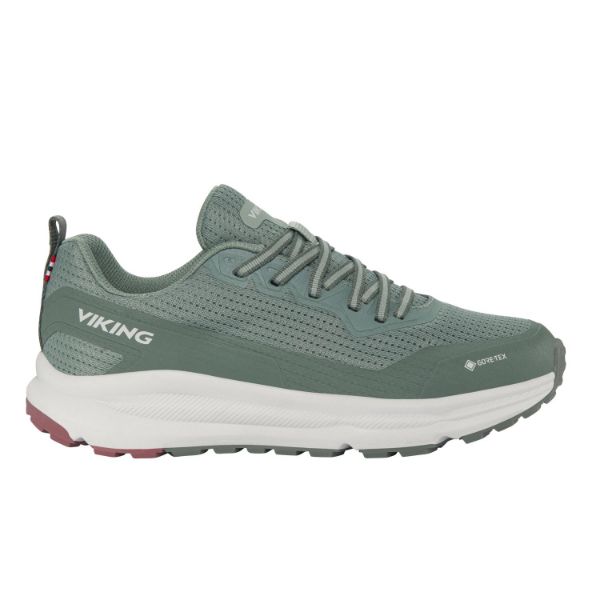 Viking Motion Low GTX Women i farven Green / Old Rose