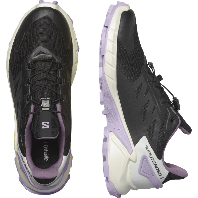 Salomon Supercross 4 GTX i farven Black / Vanilla Ice / Orchid Petal