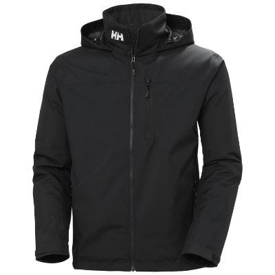 Men's Crew Hooded Midlayer Sailing Jacket 2.0 i farven Black