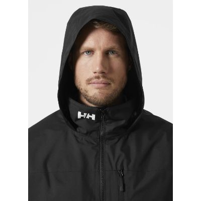 Men's Crew Hooded Midlayer Sailing Jacket 2.0 i farven Black