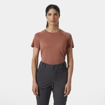 Helly Hansen Durawool T-shirt i farven Cedarwood