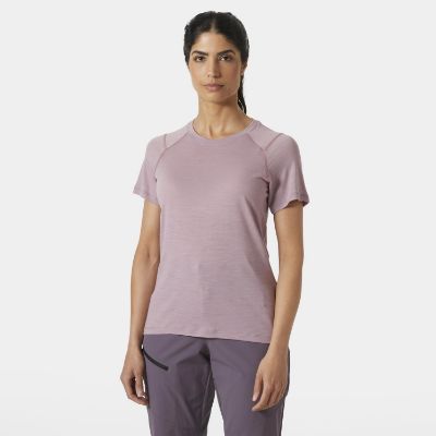 Helly Hansen Durawool T-shirt i farven Purpleclay