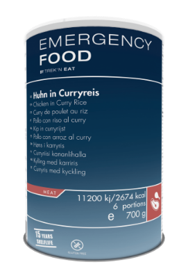 Trek N Eat EMERGENCY FOOD kylling i karryris