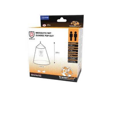 TravelSafe Mosquito Net – Pop Out – Pyramid – Impregnated – 2-Persons